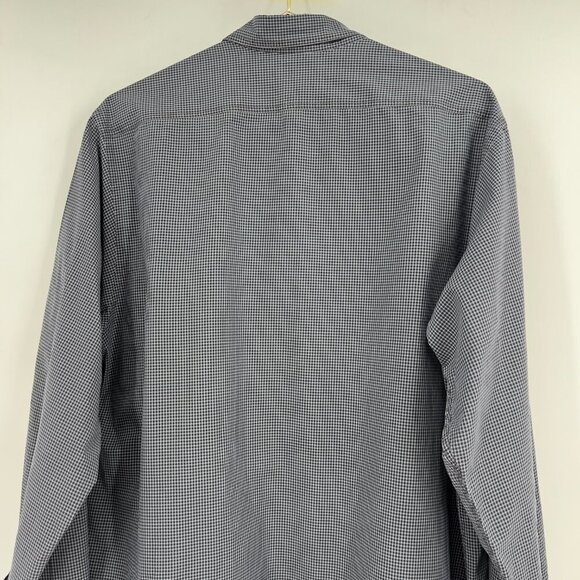 Billy Reid Big & Tall Men’s Long Sleeve Button Up Shirt Gray Check Size XXL - Picture 5 of 12